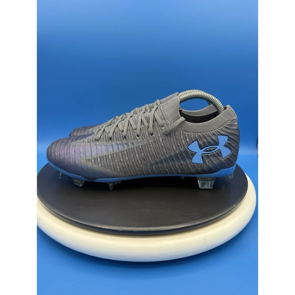 Under Armour Shadow Elite 3‎ FG Men's Size 8 Gray Blue Soccer Cleats 3028288-026